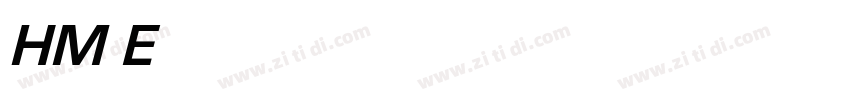 HM Eurostile Bold字体转换